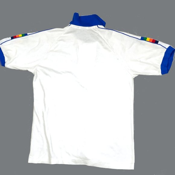 VTG 70s Hawaii Rainbow Stripe Polo Shirt Thin - Picture 2 of 5